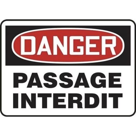 Accuform OSHA DANGER SAFETY SIGN CONFINED MCSP029XP MCSP029XP